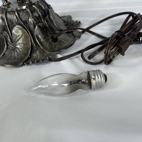 Vintage L&L WMC Brass Lily Lamp Gooseneck 3 Stem Pink Frosted Glass Art Nouveau - Picture 13 of 13